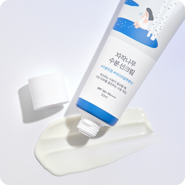 Birch juice moisturizing sunscreen Round Lab