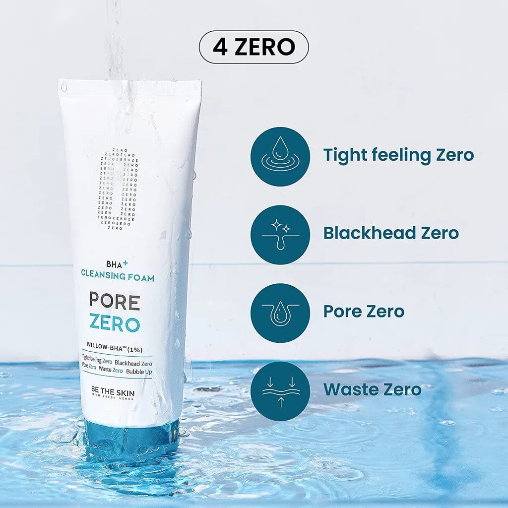Be The Skin- BHA+ Cleansing Foam Pore Zero Willow-BHA 1%