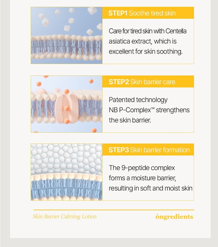 Óngredients Skin Barrier Calming Lotion