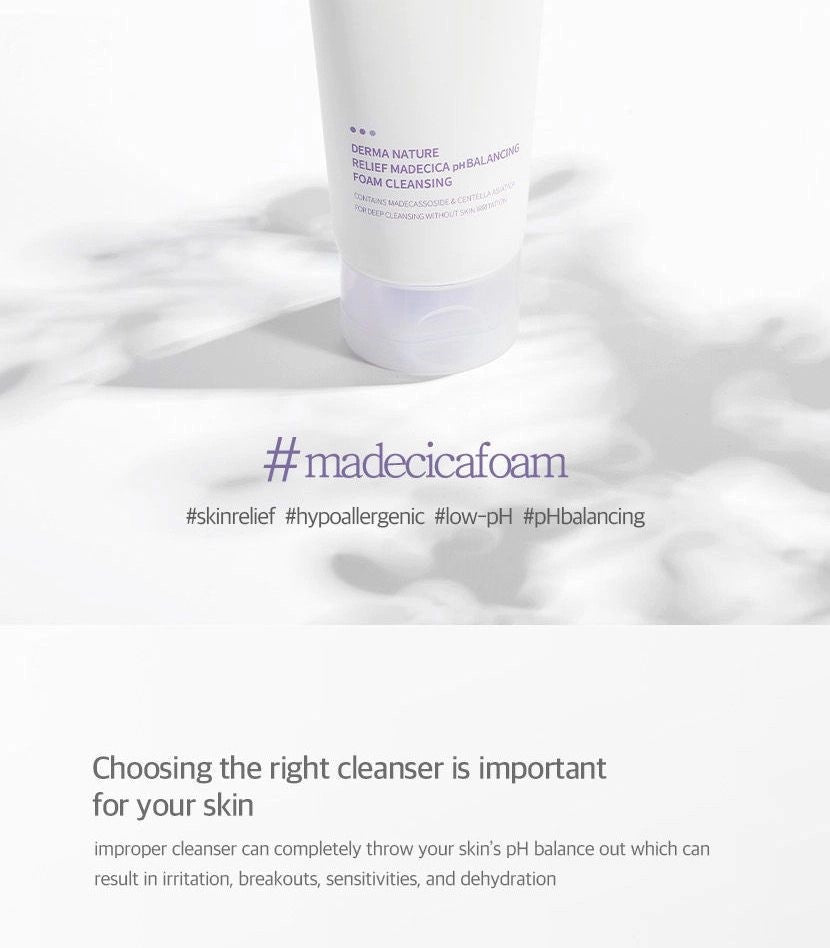 Celimax -Derma Nature Relief Madecica PH Balancing Foam Cleansing