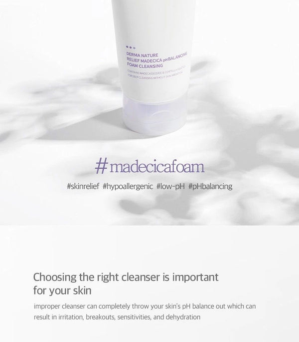 Celimax -Derma Nature Relief Madecica PH Balancing Foam Cleansing