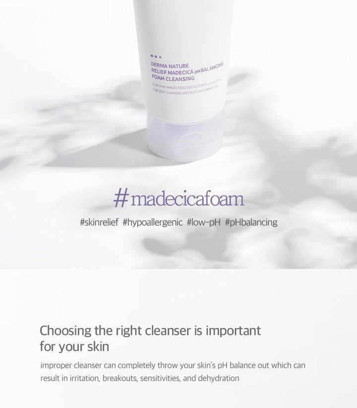 Celimax -Derma Nature Relief Madecica PH Balancing Foam Cleansing