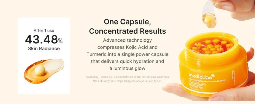 Medicube Kojic Acid Turmeric Vita Capsule Cream
