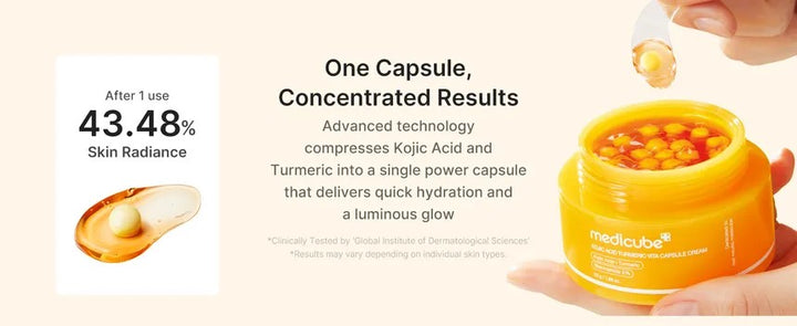 Medicube Kojic Acid Turmeric Vita Capsule Cream