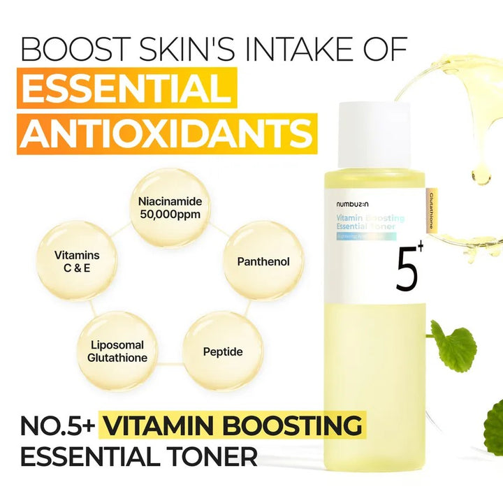 Numbuzin Glutathione Vitamin Concentrated Toner