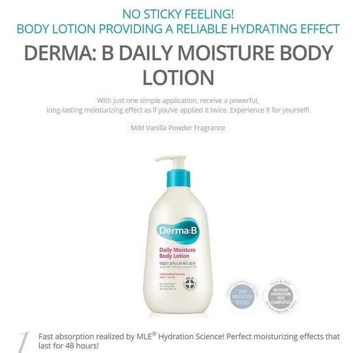 Derma:B Daily Moisture Body Lotion