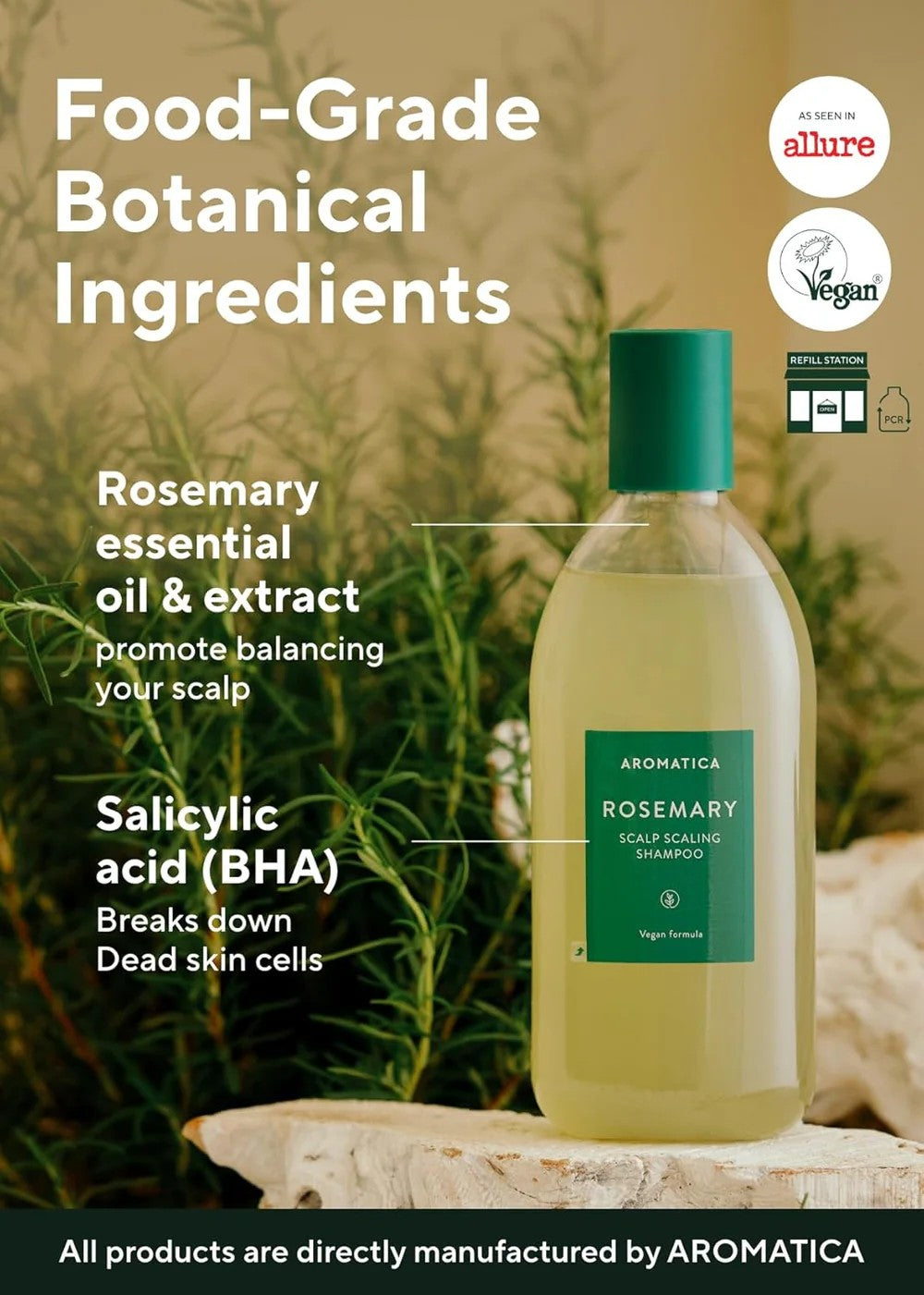 Aromatica Rosemary Scalp Scaling Shampoo 100ml