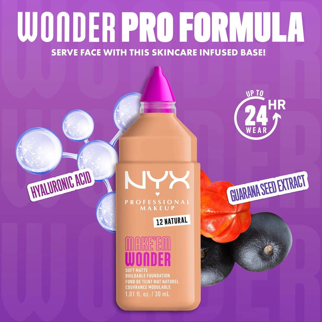 NYX Make ‘Em Wonder Soft Matte Buildable Foundation