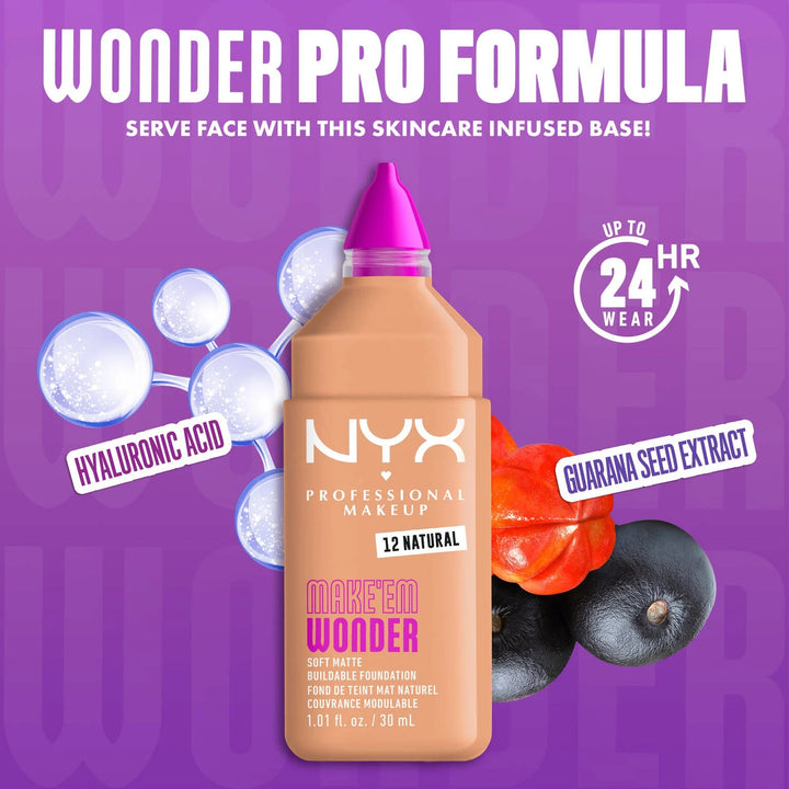 NYX Make ‘Em Wonder Soft Matte Buildable Foundation
