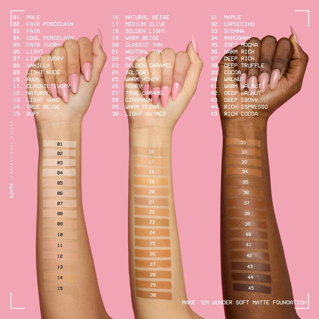 NYX Make ‘Em Wonder Soft Matte Buildable Foundation