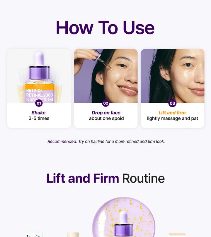 Purito Retinol Retinal 2000 NAD+SERUM