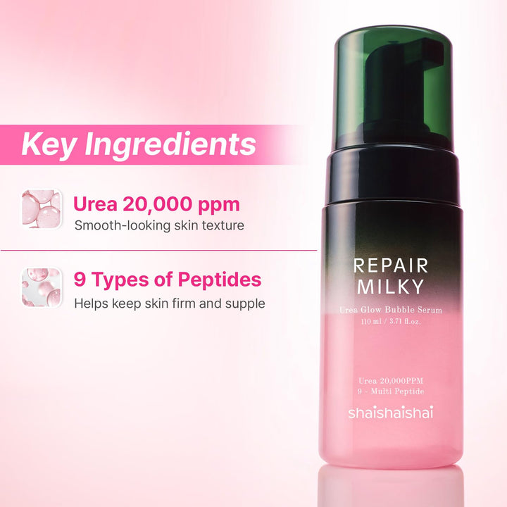SHAISHAISHAI- Repair Milky Urea Glow Bubble Serum