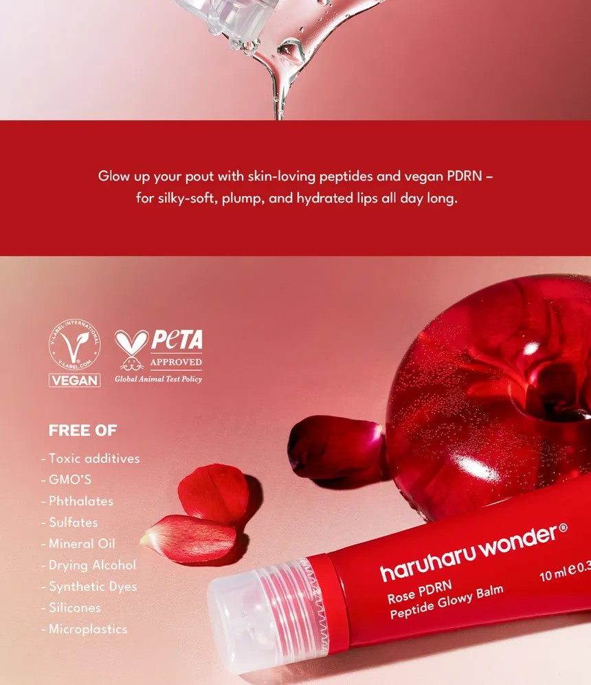 Haruharu Wonder Rose PDRN Peptide Glowy Balm