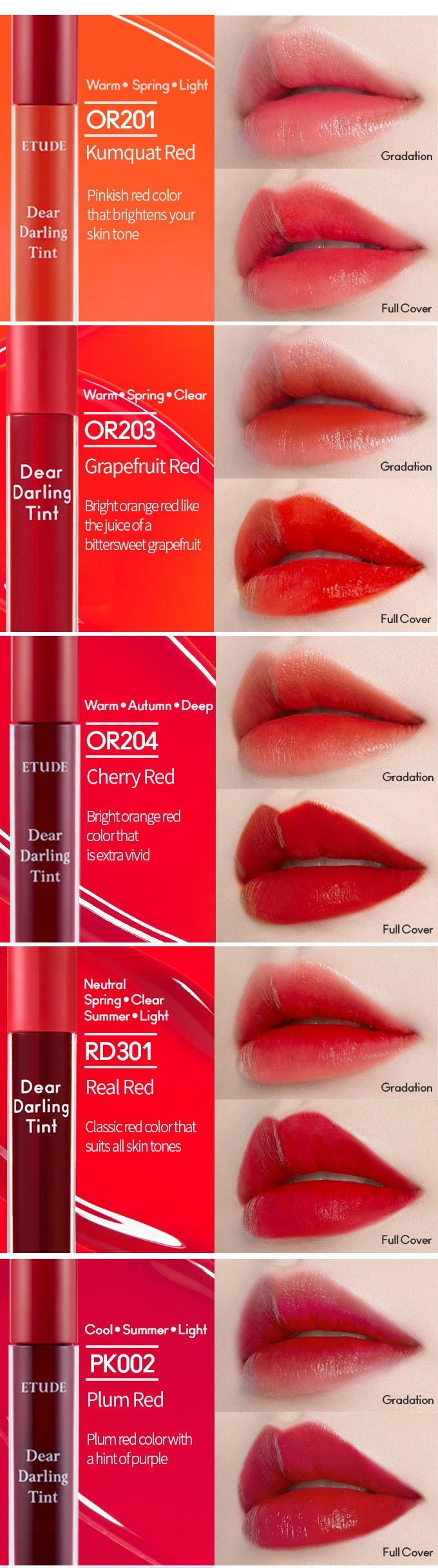 Etude Dear darling water gel tint