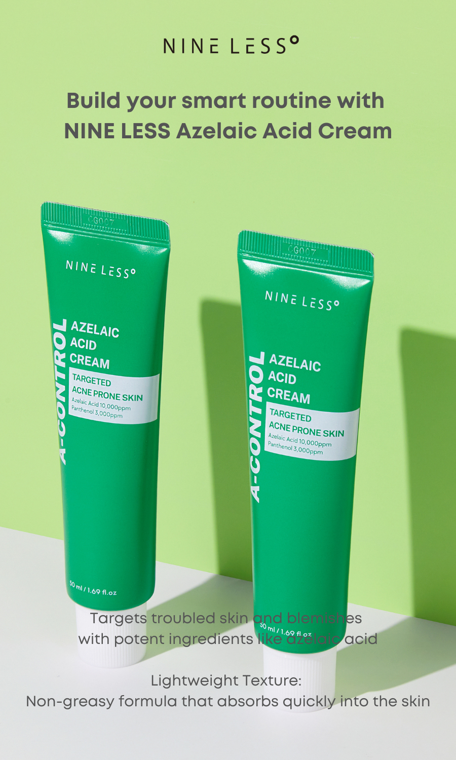 Nineless A-Control Azelaic Acid Cream [50ml]