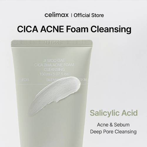 Celimax Ji Woo Gae Cica BHA Acne Foam Cleansing