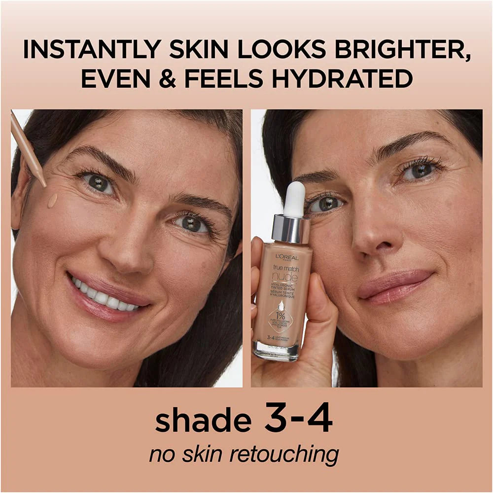 L'Oréal True Match Nude Hyaluronic Tinted Serum Foundation