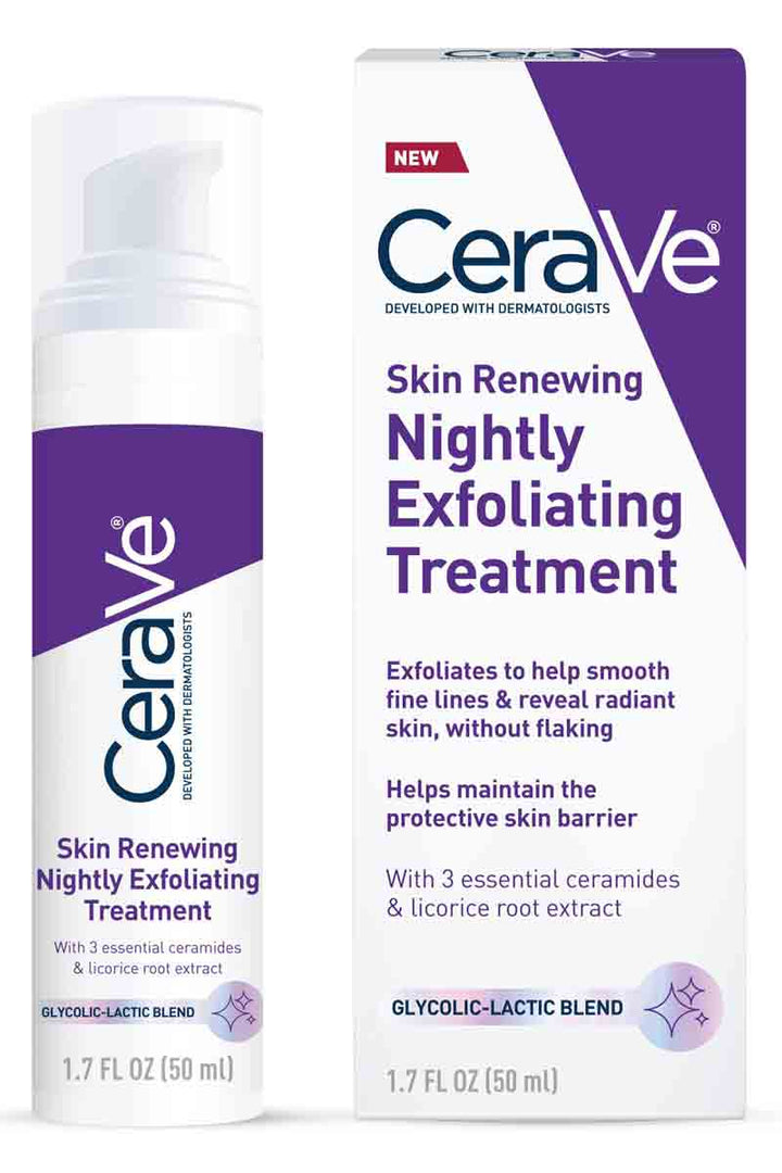 Tratamiento exfoliante nocturno renovador de la piel cerave