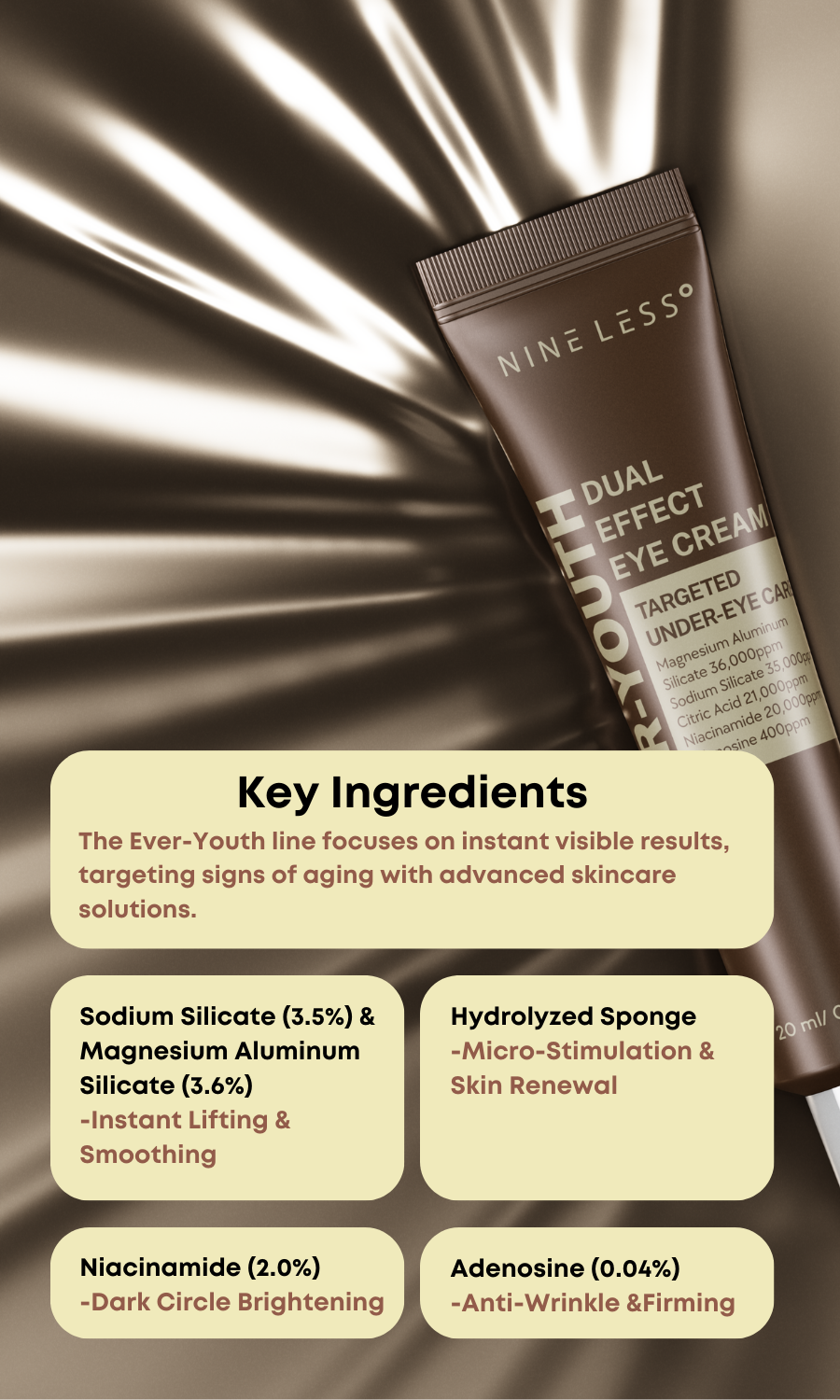 NINE LESS Ever-Youth Dual Effect Eye Cream