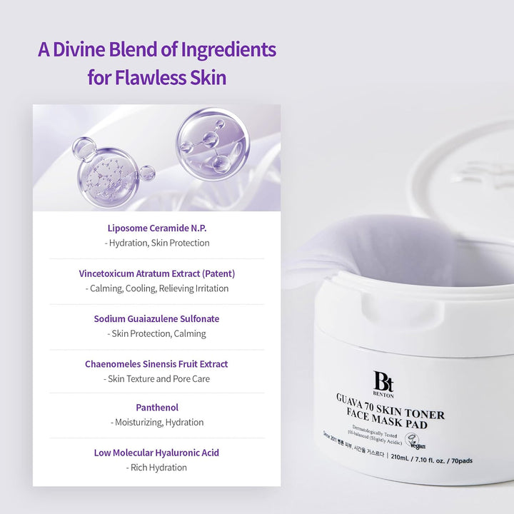 Benton Guava 70 Skin Toner Face Mask Pad