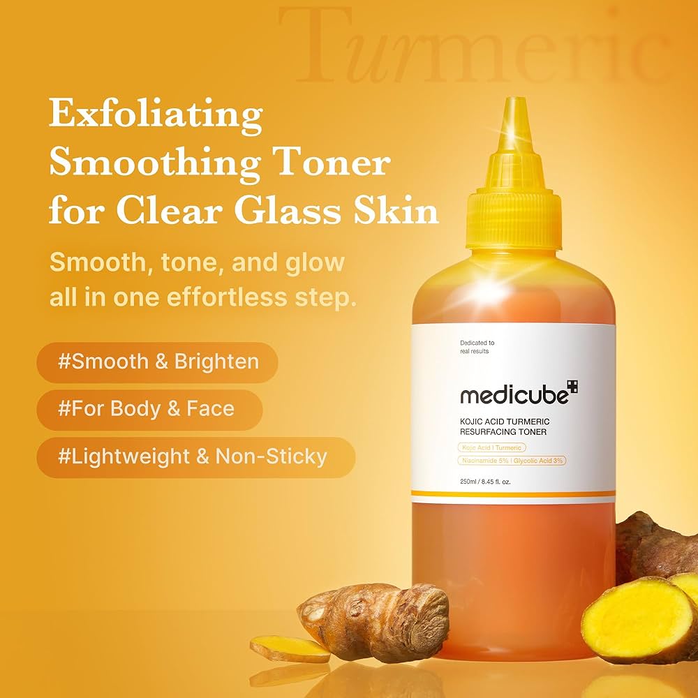 Medicube Kojic Acid Turmeric Resurfacing Toner (250 ml)