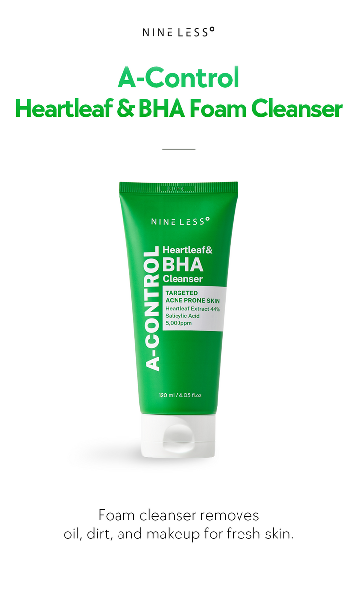 NINELESS - A-Control Heartleaf & BHA Cleanser