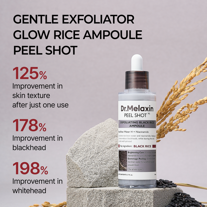 Dr.Melaxin - Peel Shot Exfoliant Black Rice Ampoule