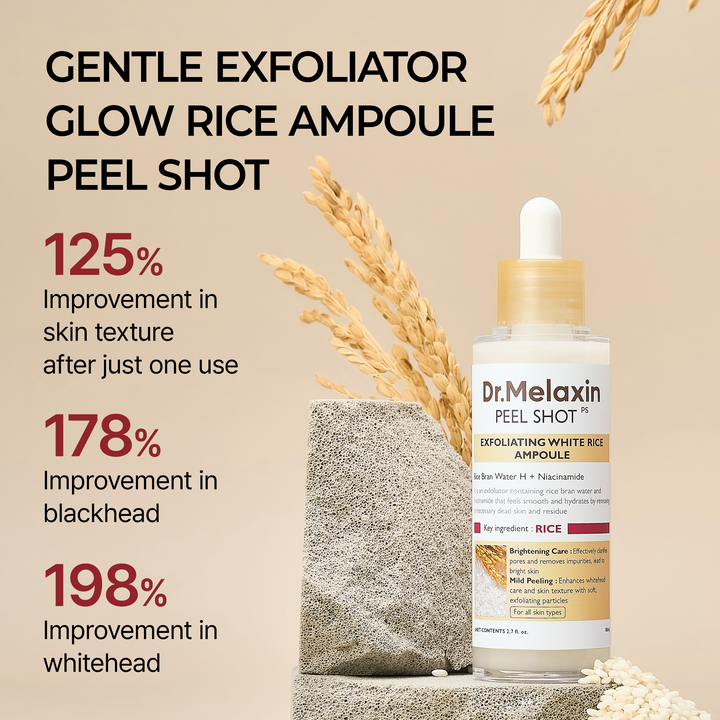 Dr.Melaxin - Peel Shot Exfoliant White Rice Ampoule