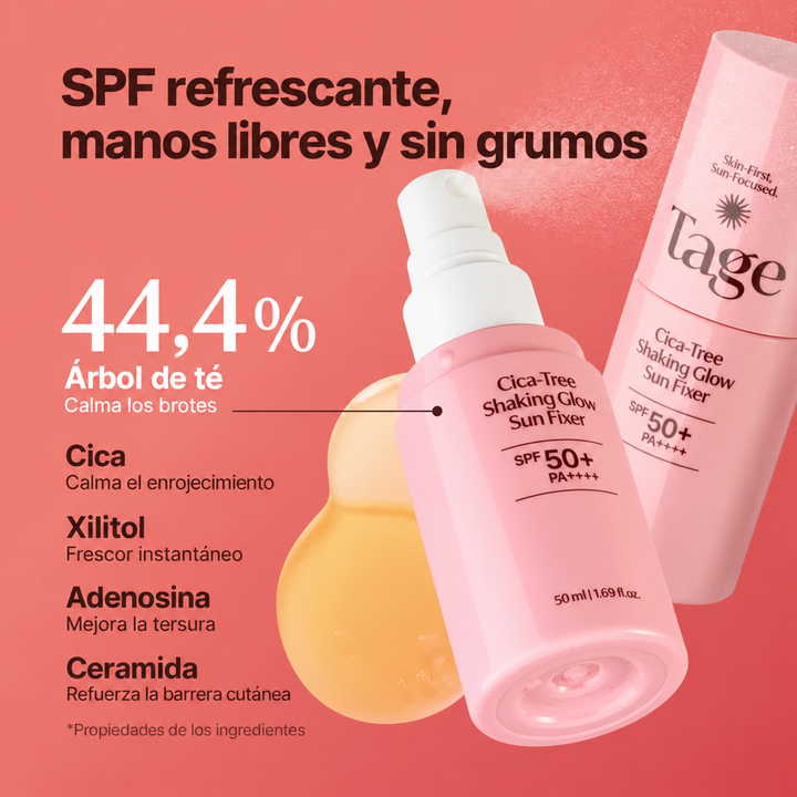 TAGE Cica-Tree Shaking Glow Sun Fixer SPF50+ PA++++ 50 ml