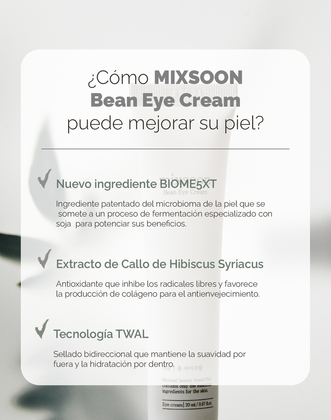 Mixsoon bean eye cream