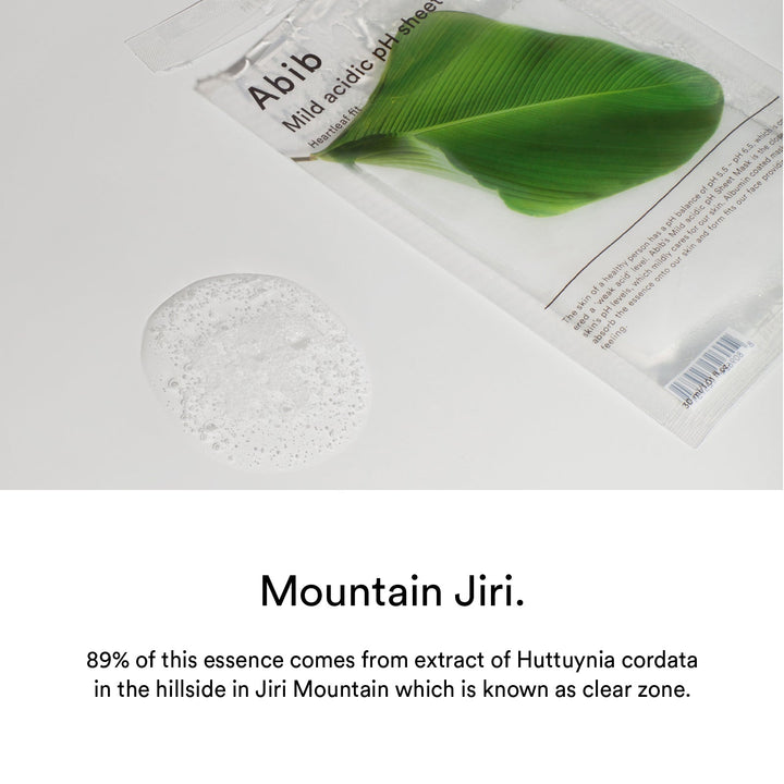 Mild acidic pH sheet mask Heartleaf Fit
