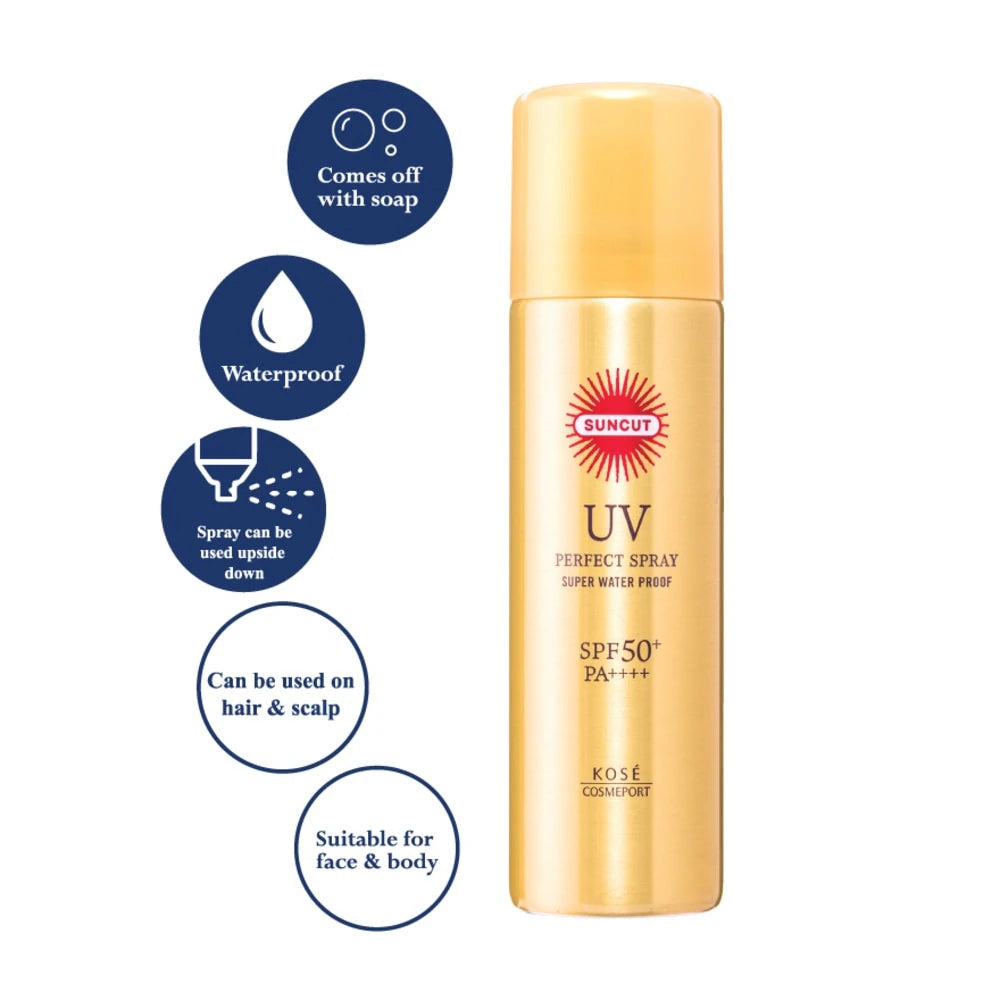 KOSE SUNCUT UV PERFECT SPRAY SPF50+ PA++++ 60G (GOLD)