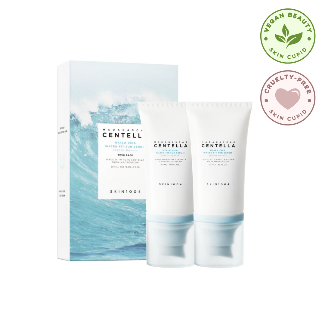 SKIN1004 Twin Pack Madagascar Centella Hyalu-Cica Water-Fit Sun Serum SPF50+ PA++++ (2 Products)
