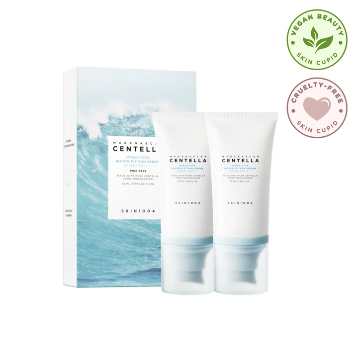 SKIN1004 Twin Pack Madagascar Centella Hyalu-Cica Water-Fit Sun Serum SPF50+ PA++++ (2 Products)