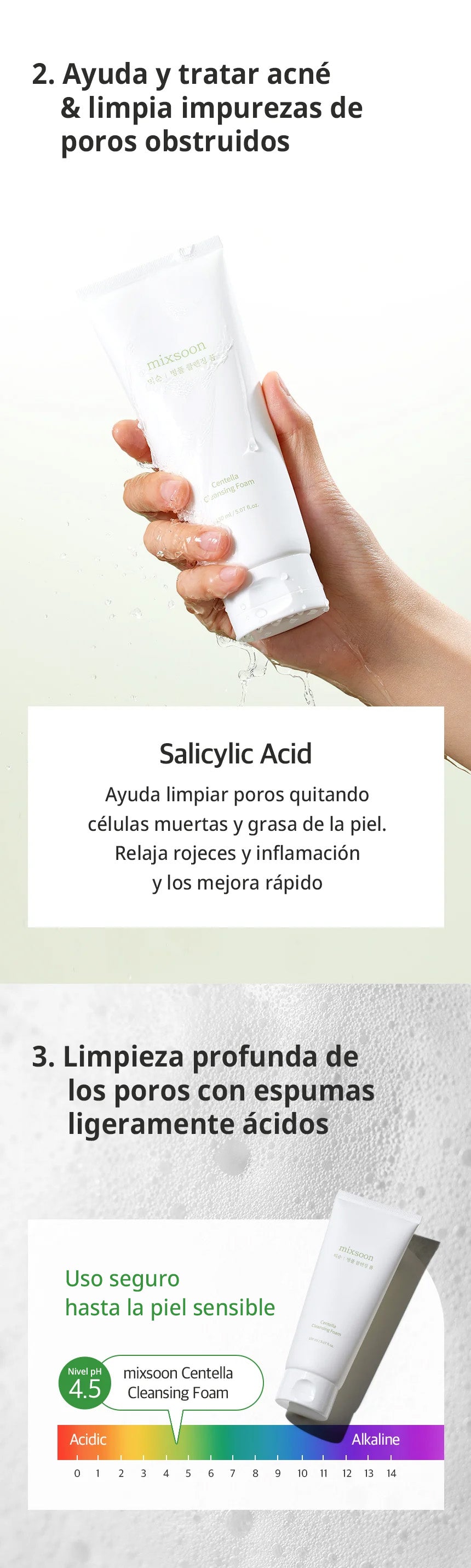 Mixsoon centella cleansing foam