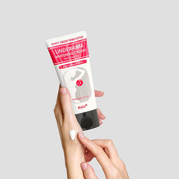 Nella - White Snow Fermented Underarm Whitening Cream With Green Tea