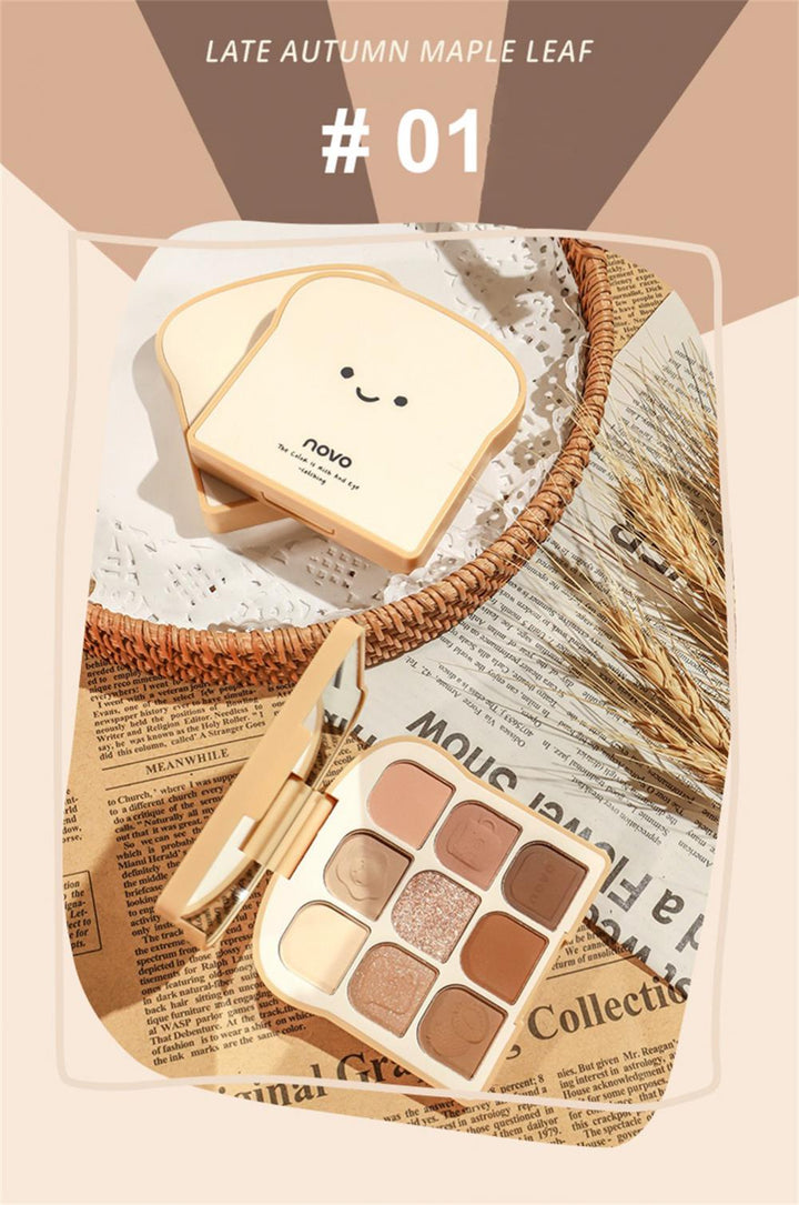 NOVO - 9 Colours Soft Toast Eyeshadow Palette