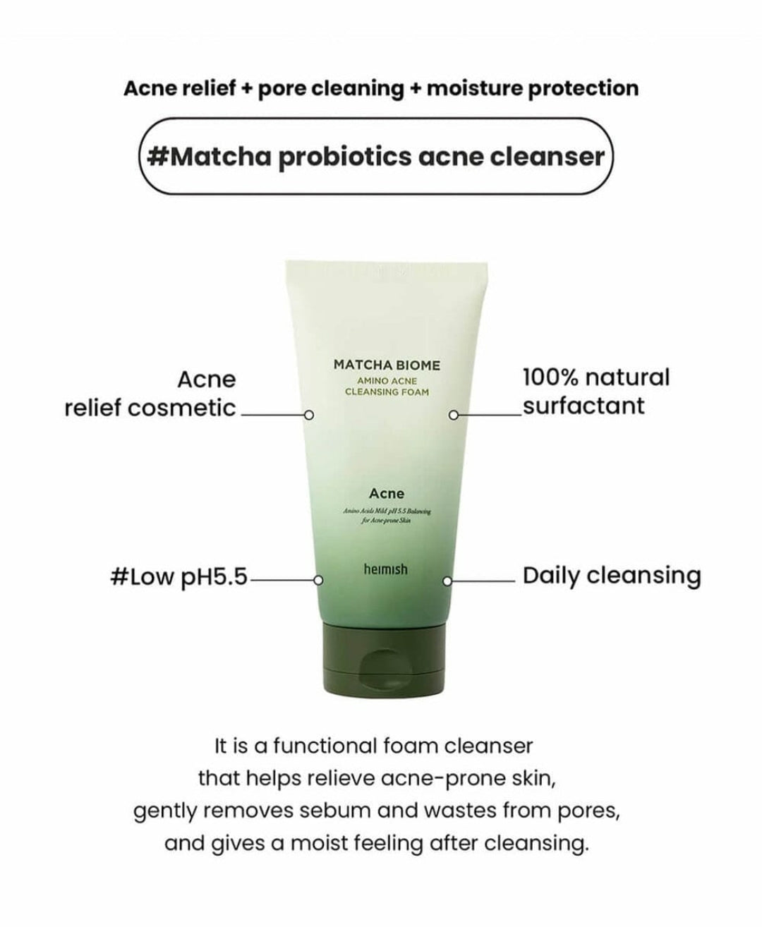 Matche Biome amino acne cleansing foam