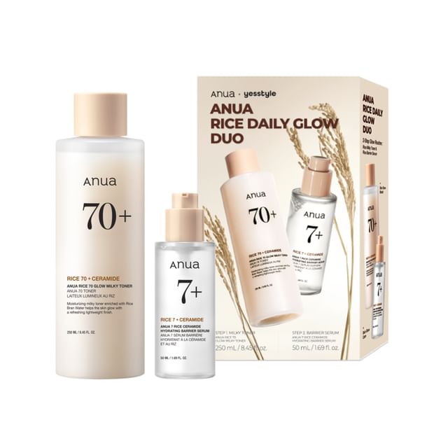 Anua rice daily glow duo set