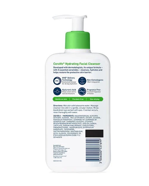 Cerave Hydrating Facial Cleanser