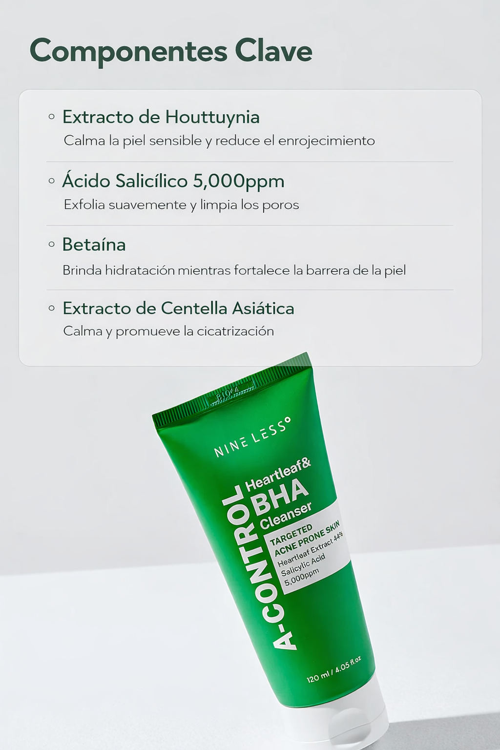 NINELESS - A-Control Heartleaf & BHA Cleanser