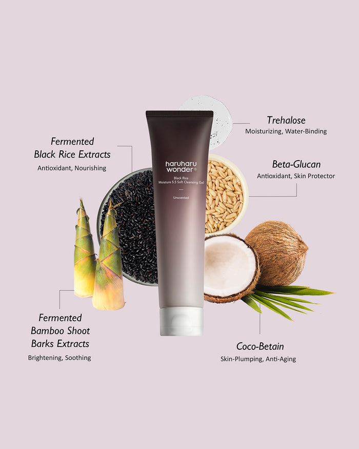 Haruharu wonder - Black Rice Moisture 5.5 Soft Cleansing Gel - 100ml