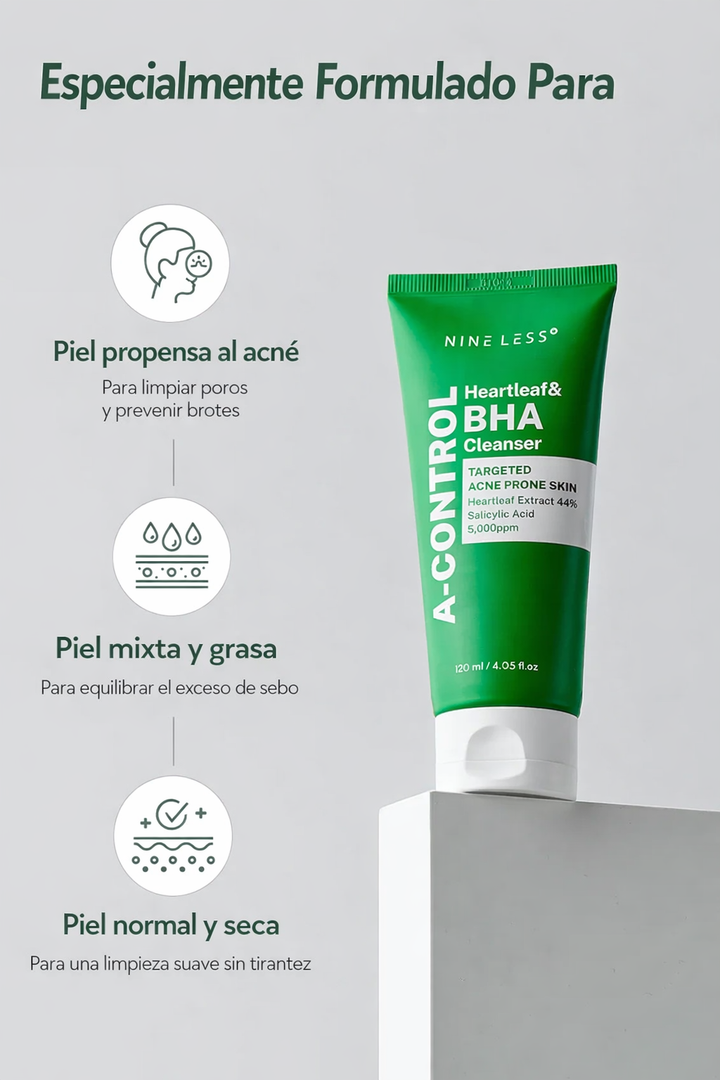 NINELESS - A-Control Heartleaf & BHA Cleanser