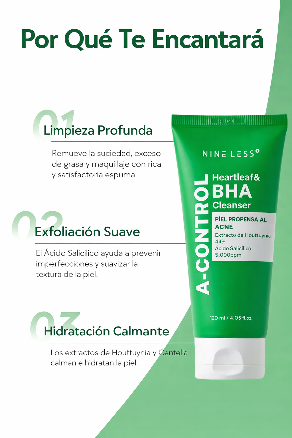NINELESS - A-Control Heartleaf & BHA Cleanser