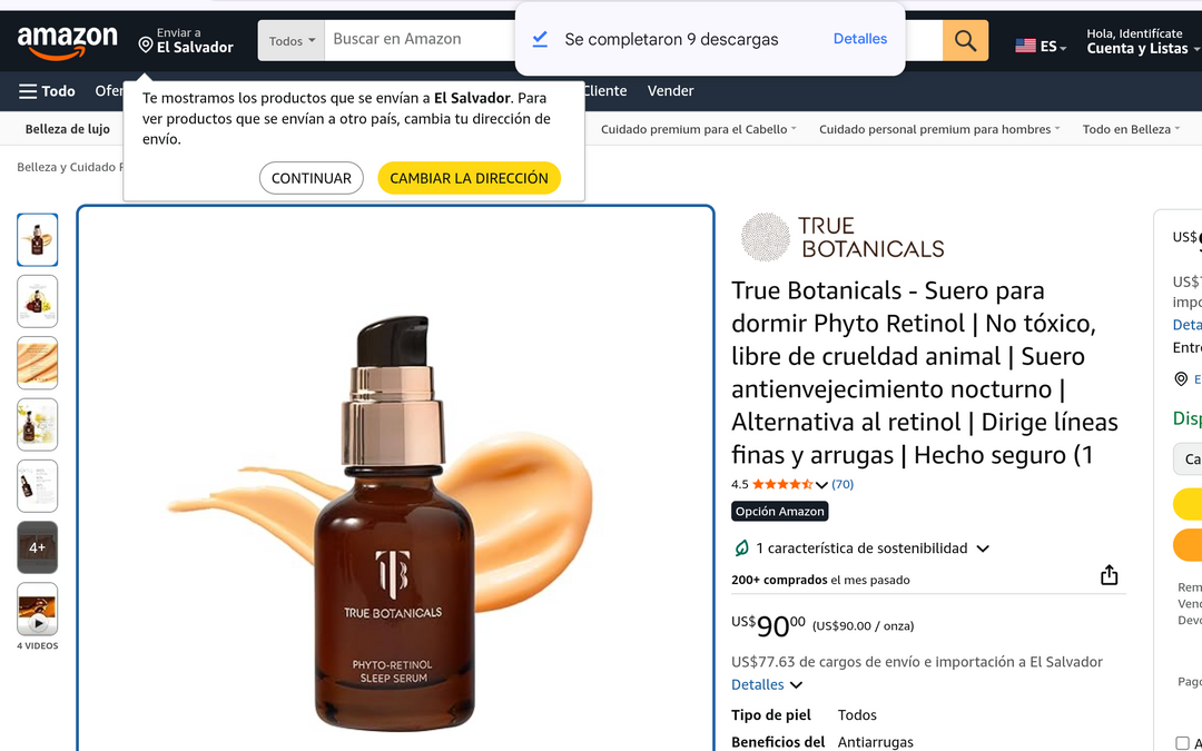 True Botanicals Phyto -Retinol sleep serum