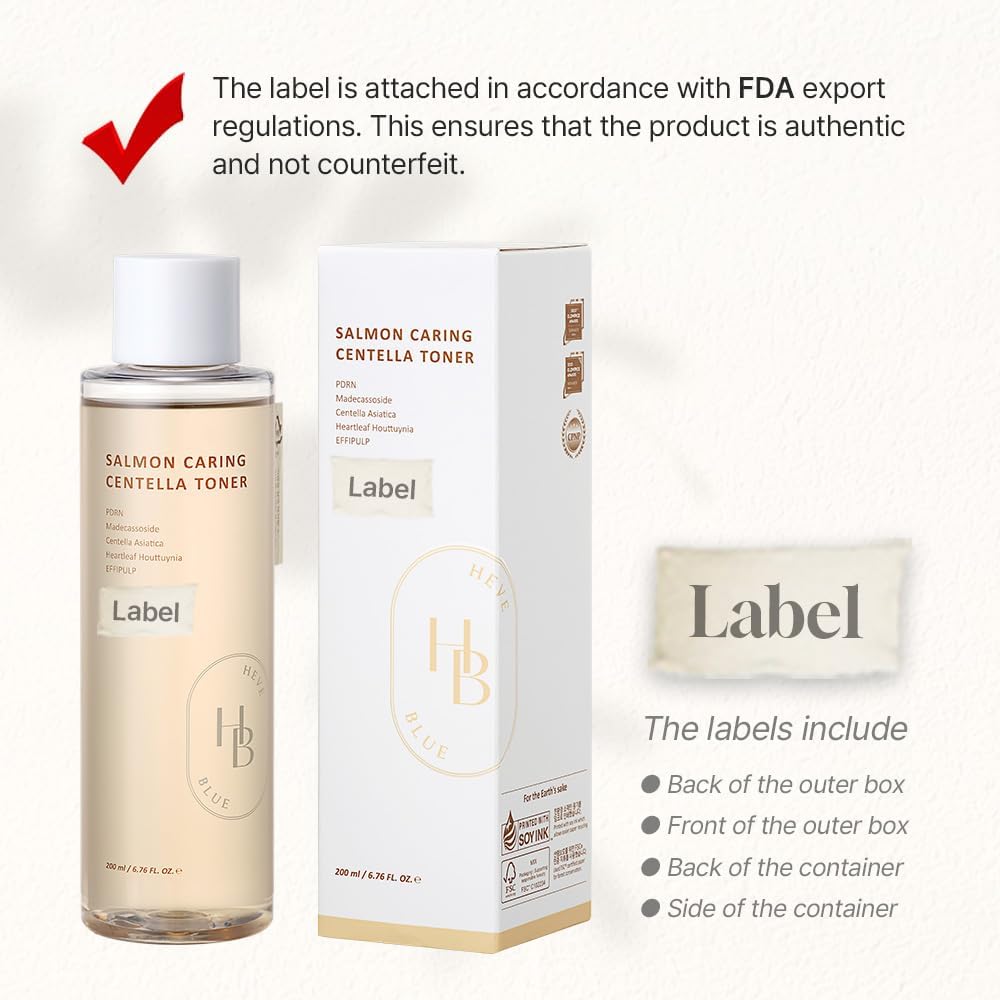 HEVEBLUE Salmon Caring Centella Toner – Salmon PDRN