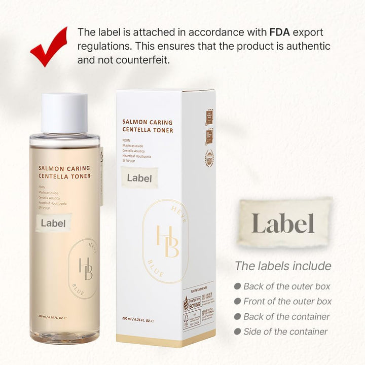 HEVEBLUE Salmon Caring Centella Toner – Salmon PDRN