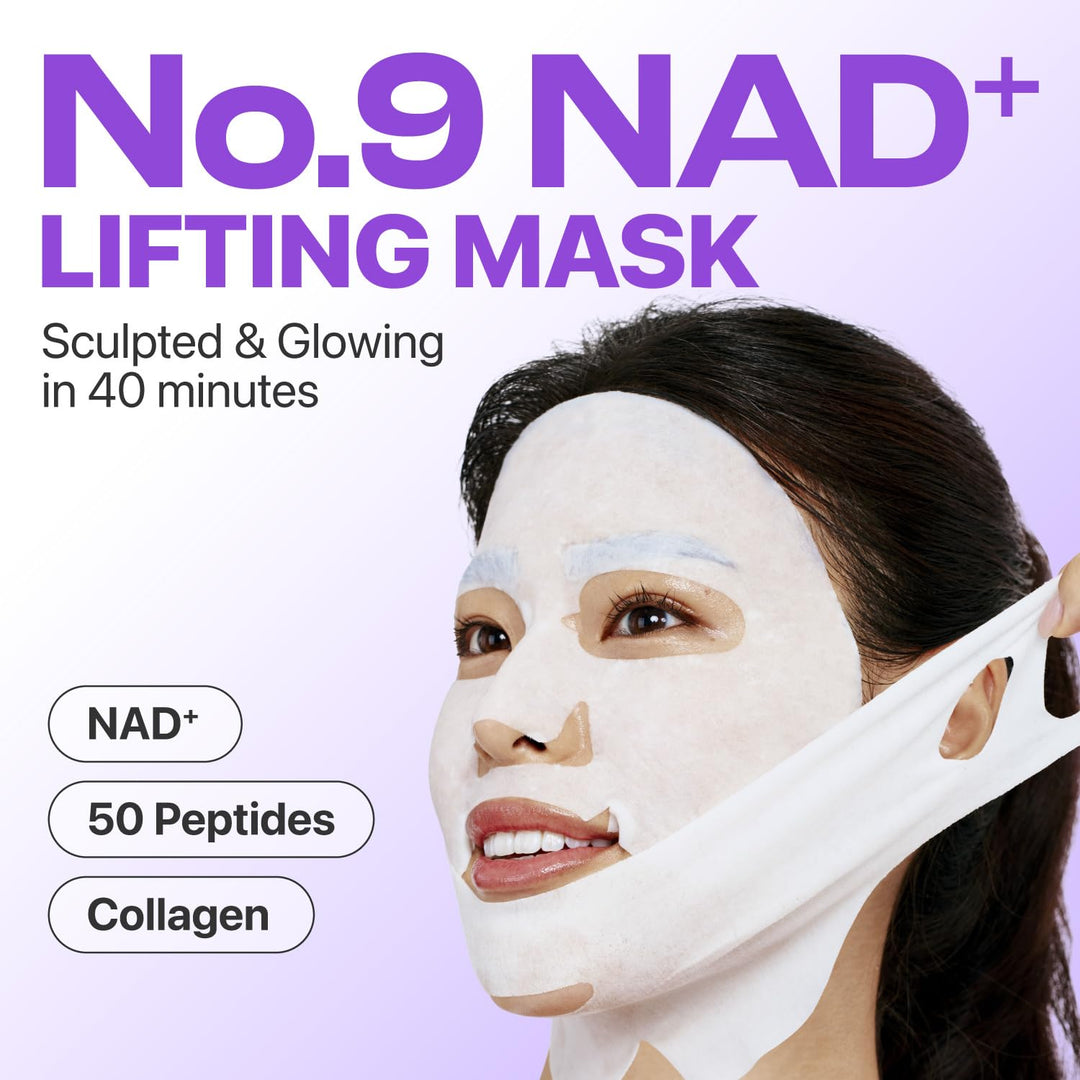 Numbuzin No.9 NMN BIO Lifting-sil Essence set(No.9 Full Face pack+Fabric Lifting Brand)