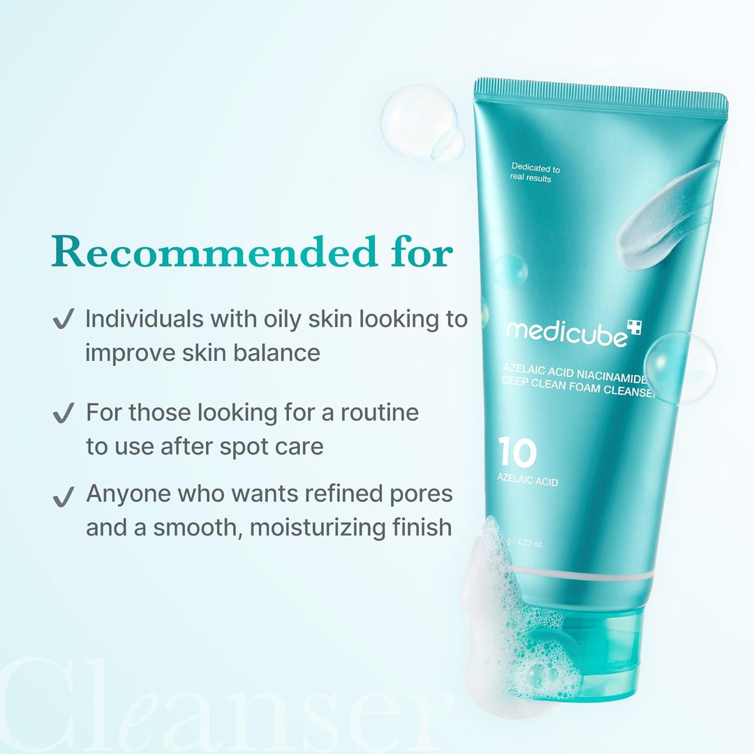 MEDICUBE – Azelaic Acid Niacinamide Deep Clean Foam Cleanser