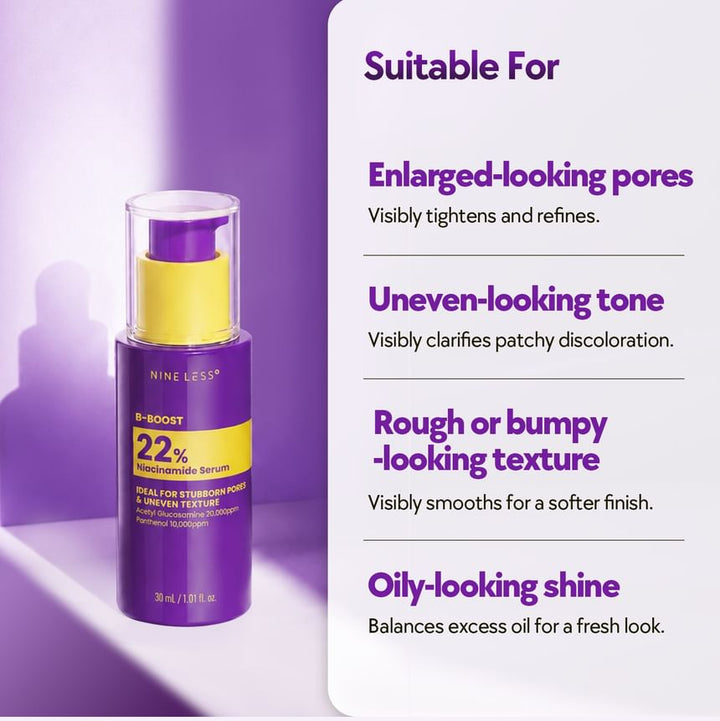 NINELESS - B-Boost 22% Niacinamide Serum